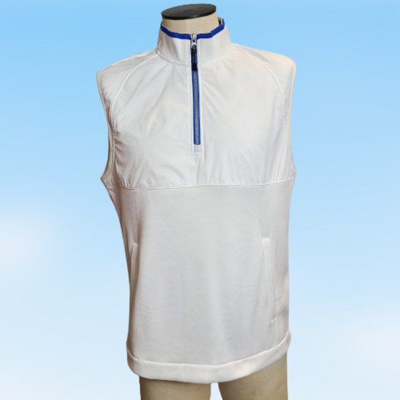Robert Graham Stiles Quarter Zip Performance Vest - Size: M - Picture 1 of 14